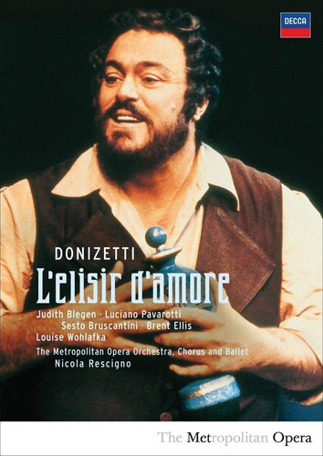 Dvd Donizetti L'elisir D'amore Rescigno, Pavarotti, Bleg