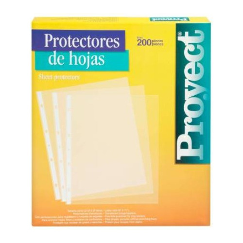 Protector De Hojas Azor Proyect Carta 200 Pzas