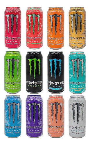 Surtido | Monster Energy Paquete De 10 | 10 Sabores Surtidos