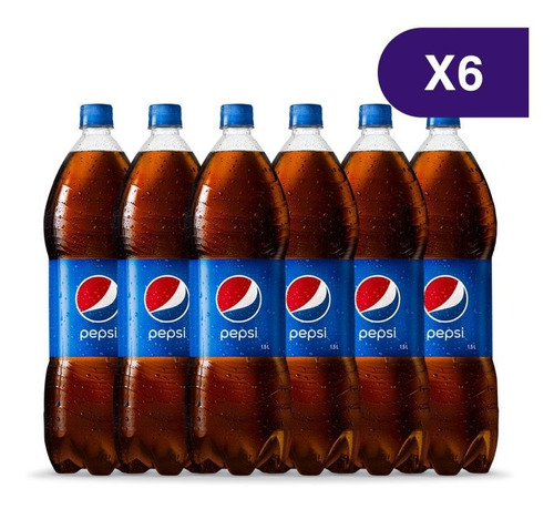Imagen 1 de 1 de Refresco Pepsi De 1.5lts - 6 Unidades