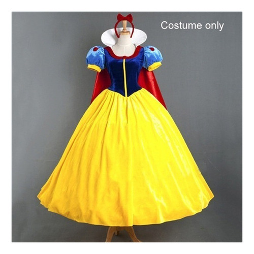 Pull Beads Cosplay Vestido Adulto Blancanieves Doncella