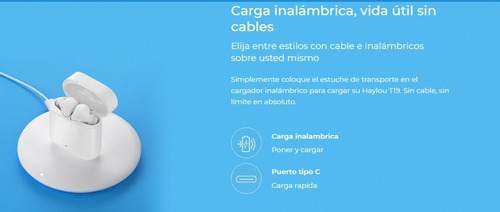 Auriculares Bluetooth Inalámbrico Haylou T19 New 2020 C/ Mic