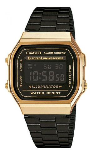Relógio Casio Vintage Feminino Preto - A168wegb-1bdf