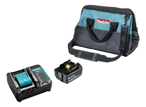 Cargador + Bolso 35cm + Cargador 18v + Bateria 4 Ah Makita