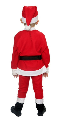 Disfraz Santa Claus Clasico Con Barba Blanca Niño