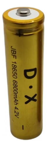 Pila Recargable Dx Medida Jbf 18650 Cilíndrica - 1 Pieza - 6800 Mah Litio