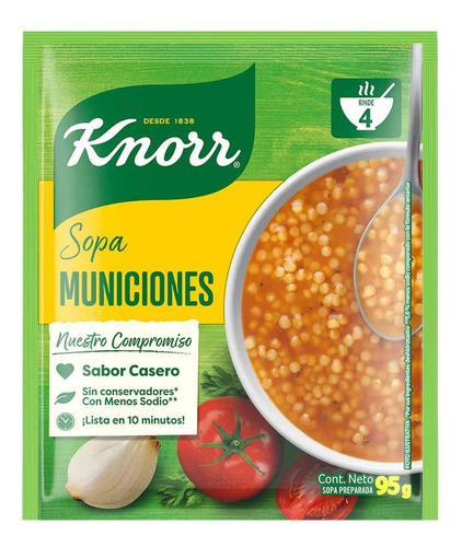 Sopa Knorr Munición 95g