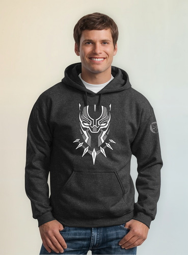 Sudadera Capucha Super Héroe Black Panther Wakanda Mod. 02