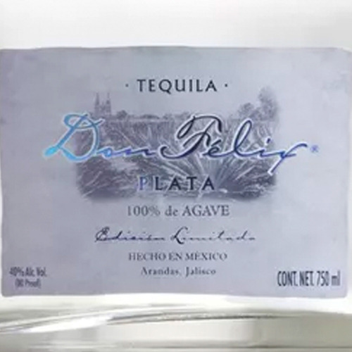 Pack De 4 Tequila Don Felix Plata 750 Ml
