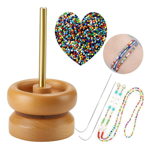. Joyería Cuenco Giratorio De Cuentas De Madera