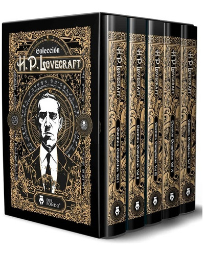 Cuentos Completos H. P. Lovecraft - Box Set 5 Tomos Estuche