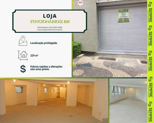 Imagem 1 de 14 de Loja Para Alugar, 229 M² - Funcionários - Belo Horizonte/mg - Lo0071