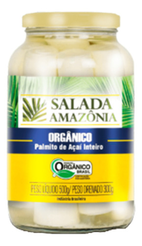 Palmito Açaí Inteiro Orgânico Salada Amazônia 500g