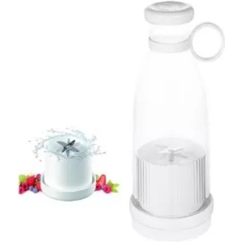 Mini Mixer Portátil Garrafa Juice Smoothie Recarregável Usb Cor Branco