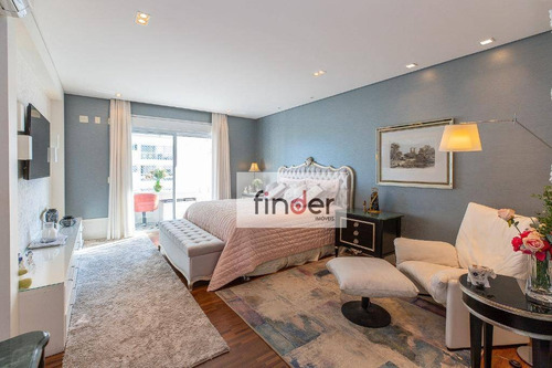 Imagem 21 de 30 de Particolare Na Rua Volta Redonda, 388. Amplo Apartamento À Venda, 385 M², Andar Alto, Varanda Gourmet, 3 Suítes, 5 Vagas E Lazer Completo. Campo Belo - Ap13301