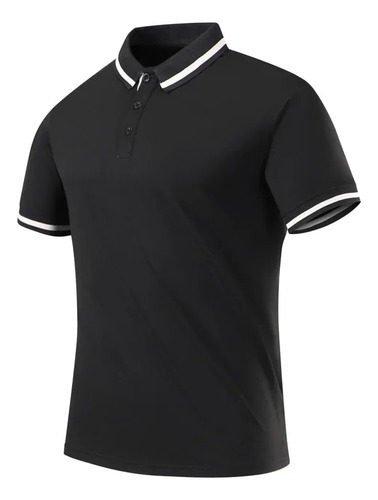 Polo Con Estampado De Rayas Para Hombre, Talla Grande, Moda