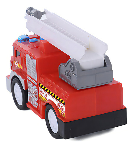 Camión Urbano Con Luz Y Sonido Motor Rush Ik4089 Loony Color Rojo Personaje Camión de bomberos IK0490