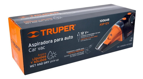 Imagen 10 de 10 de Aspiradora Para Auto 12 Volts Truper 100648