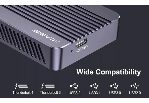 Case Acasis Usb 4.0 M.2 Nvme Enclosure 40gbps Nvme M.2 Ssd Case Acasis Usb 4.0 M.2 Nvme Enclosure 40gbps Nvme M.2 Ssd