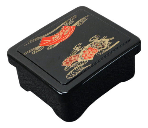 Box Lunchbox Japonés Con Patrón De Ventilador De Manos