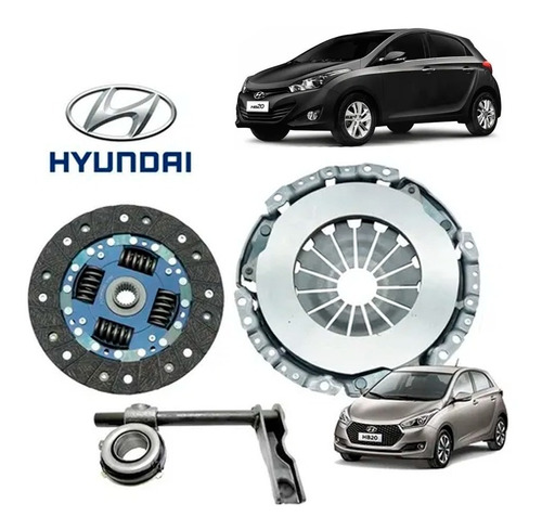 Kit Embreagem Hyundai Hb20 1.6 Flex C/ Garfo Rolamento