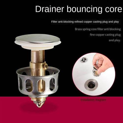 2 Tapones Con Filtro De Drenaje Sink Rebound