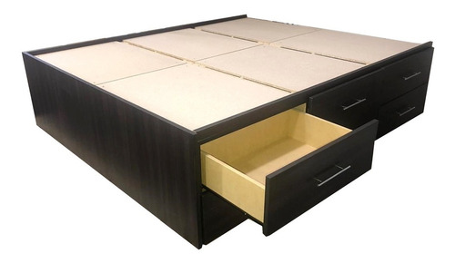 Imagen 2 de 5 de Cama Con Cajones Box (6 De Cada Lado) Base Somier!!