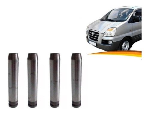 Guia Valvula Escape Hyundai New H1 2.5 D4bh 2008 2010 / Set