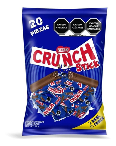 Nestlé Chocolate Crunch Sticks 20 Pzas 180g