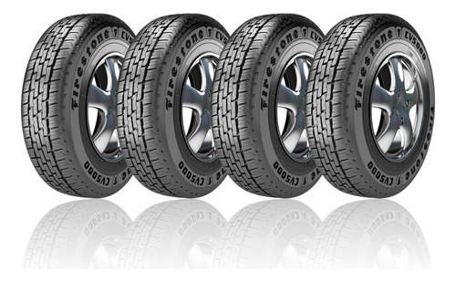 Pneu Aro 15 195/70r15c 104/102r Firestone Cv5000 Kit 4 Un