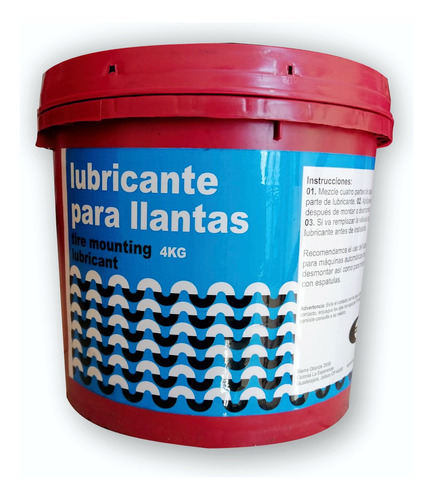 Pasta / Grasa / Lubricante Para Montar Llantas, Bote 4 Kg