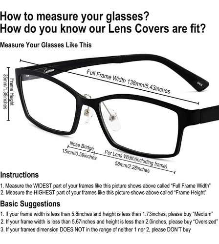 Óculos De Sol Caxman Wear Over Glasses Com Lente Polarizada