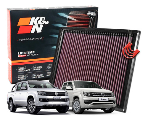 Filtro De Ar Esportivo Inbox Ken 33-2983 Vw Amarok 2.0 2013