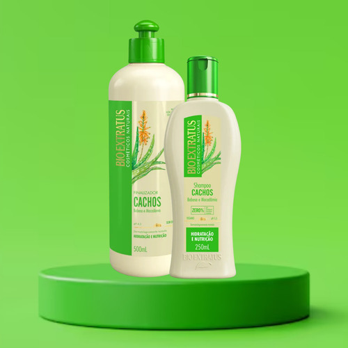 Kit Bio Extratus Cachos Shampoo 250ml + Finalizador 500ml