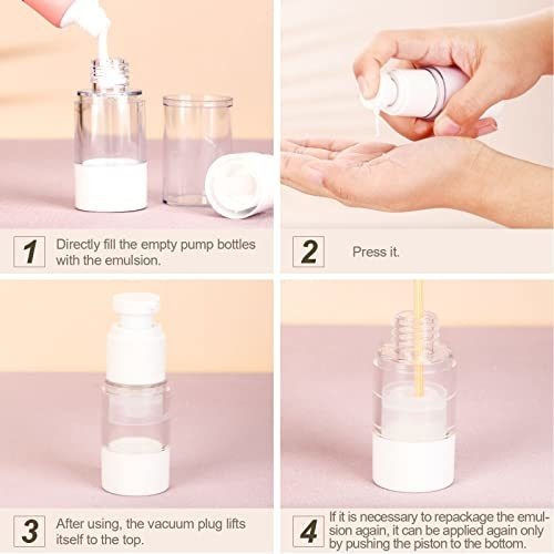 . Bomba De Creme Airless Cosmetics Recarregável, 10