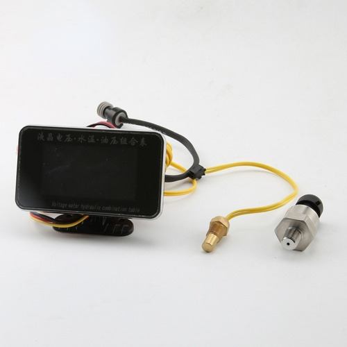 . Indicador De Presión De Aceite Lcd Digital 3 En 1 Coche