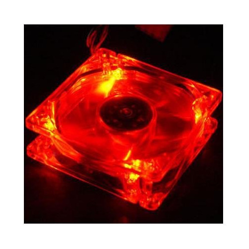 Logisys Lt400rd Led Rojo 80 Mm Rodamiento Case Fan Conector