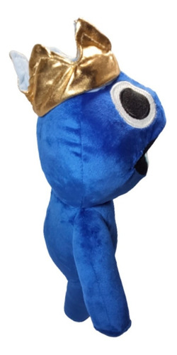 Imagen 4 de 5 de Roblox Monstruo Peluche Blue Azul Rainbow Friends Crown 45cm