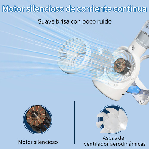 Ventilador Humidificado Portátil Recargable De Escritorio