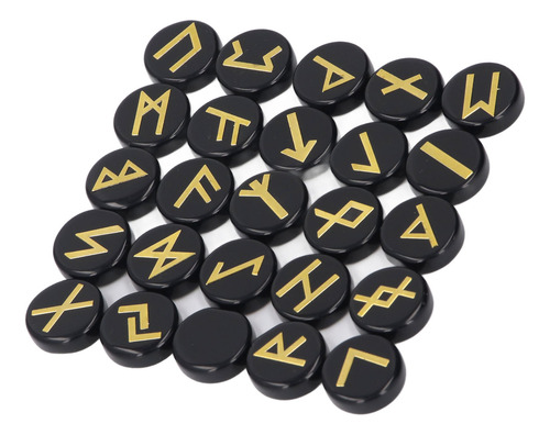 Juego De Piedras Rúnicas De Adivinación, 25 Piezas, Cristal,
