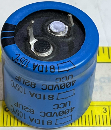 Condensador Electrolitico Vertical 82mf 400v Cev8 82uf