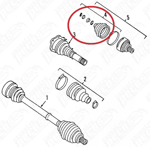 Audi A5 3.2 V6 Fsi Quattro 2009-2011 Coifa Roda Homocinetica