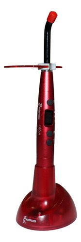 Lampara De Fotocurado Metalica Woodpecker Led-h Para Resinas Color Rojo