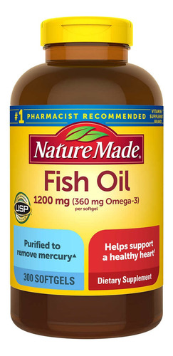 Aceite Pescado Fish Oil 1200mg 