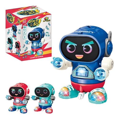 Robot de juguete para niños Cool Genext Dancer Light, color 3D, color rojo, robot personaje Boy Rock Bô