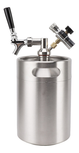 Jarra De Cerveza Mini Keg De Acero Inoxidable De 5 Litros