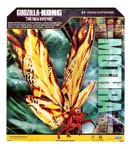 Figura Mothra Gigante Playmates Godzillaxkong Nuevo Imperio