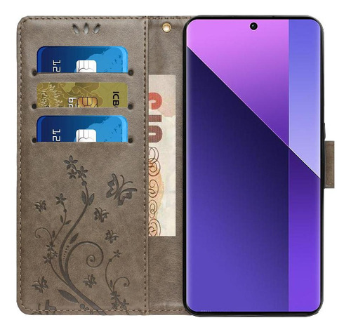 Funda Flip For Xiaomi Redmi 14c Kickstand Correa De Muñeca