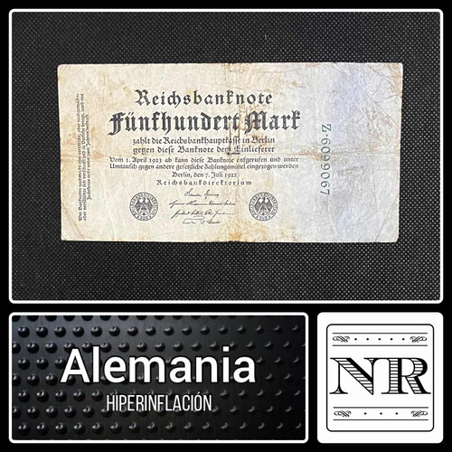 Imagen 1 de 4 de Alemania - 500 Marks - Año 1922 - P #74