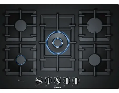 Combo Horno Eléctrico Bosch Anafe A Gas 5 Hornallas Negro